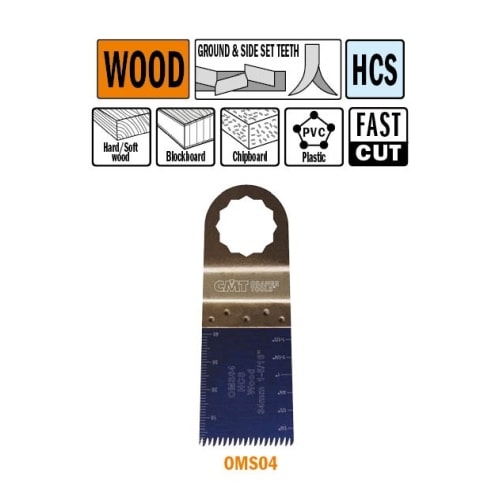 CMT Multicut Supercut HCS klinge til træ og plast 34 mm 5 stk.