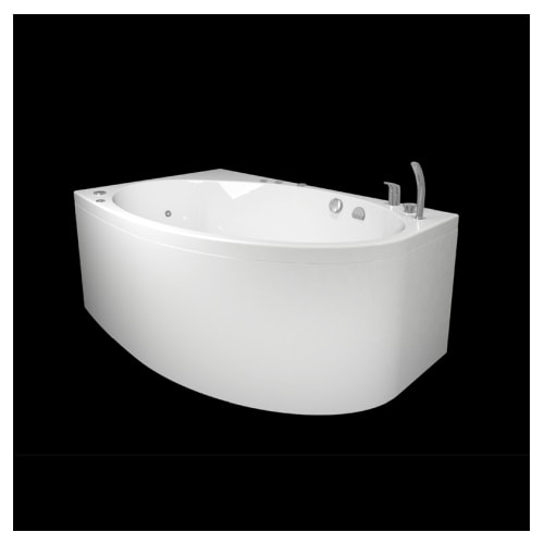 Westerbergs Norden 160 R Duo spa Superior Soft med front og armatur 115 x 157 cm