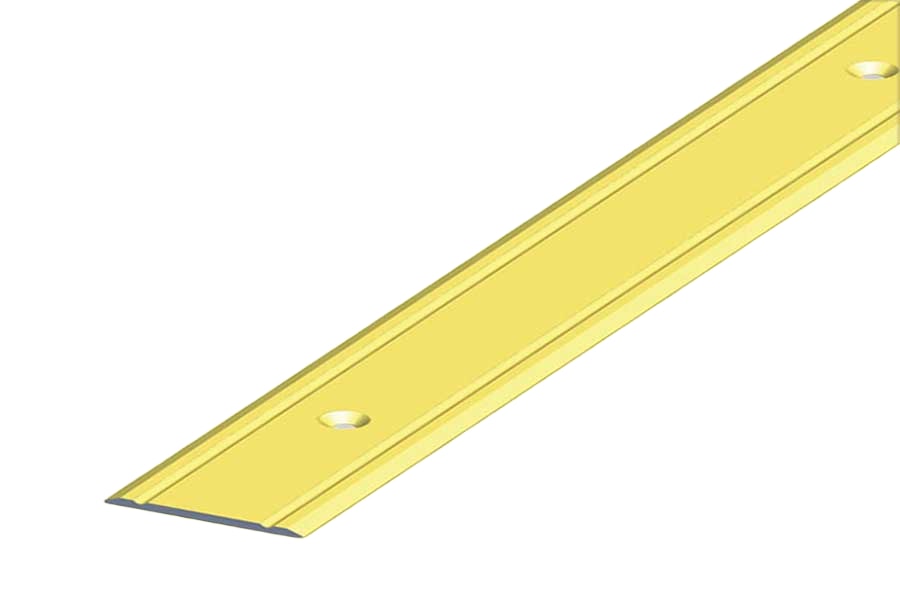 Alfer tæppeovergang messingeloxeret 30 x 2 mm 1 meter