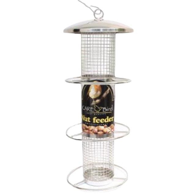 Care Bird foderautomat rustfri til nødder 14 x 36 cm