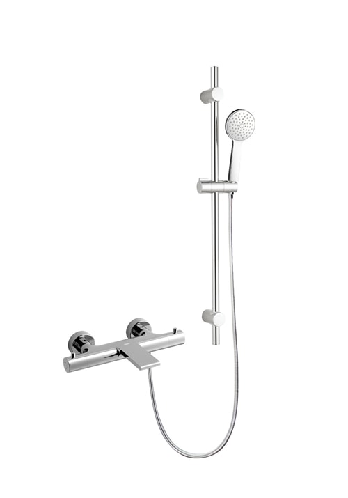 Hafa Gaia Eco brusersæt i sort med Tide badekarsarmatur