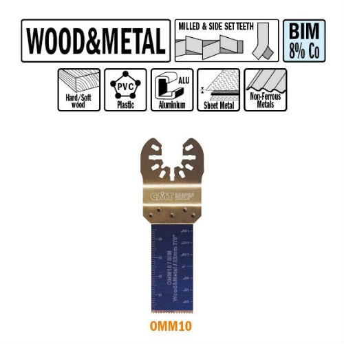 CMT Multicut BIM klinge til træ og metal 22 mm