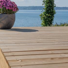 Frøslev Træ Select terrassebrædder grønimpræg. 32x125 mm glat pakke med 17,5 m2