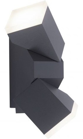 Paul Neuhaus Ryan LED udendørsvæglampe antracit H22 cm