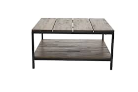 Venture Design Padang sofabord i mørk teak/sort 80 x 80 x H40 cm