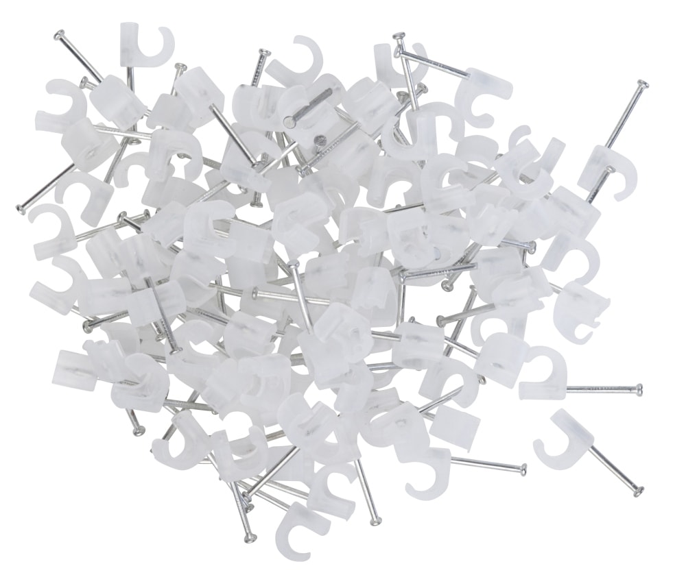 Ledningsclips rund 5-7 mm neutral 100 stk.