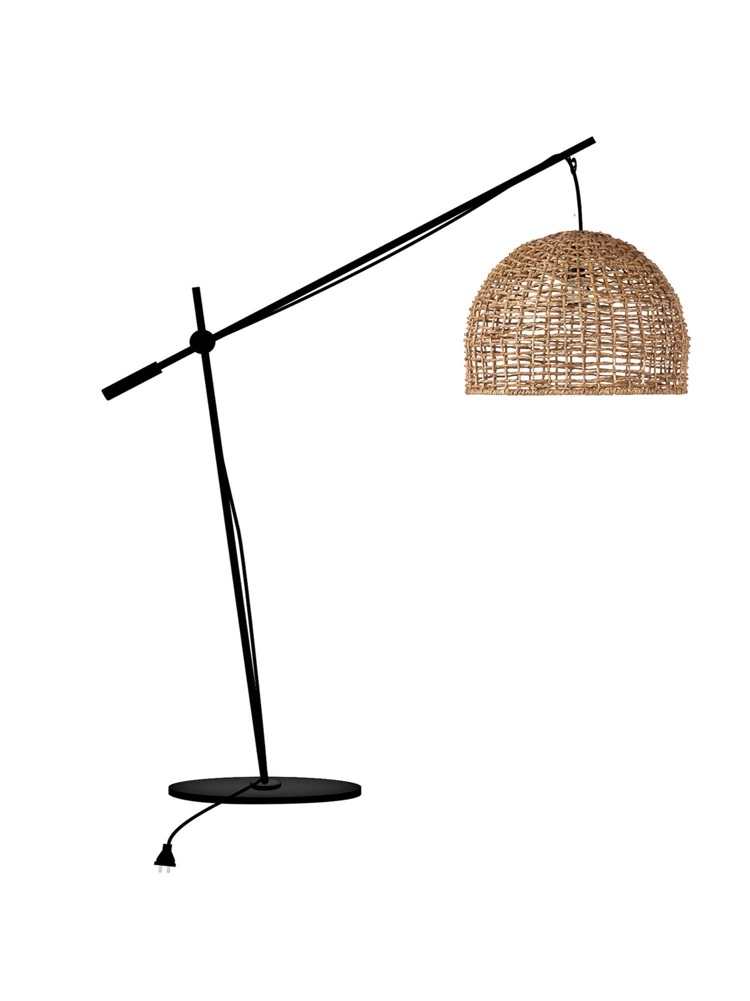 PR Home Cebu Anund Outdoor gulvlampe i sort/rattan 190 cm
