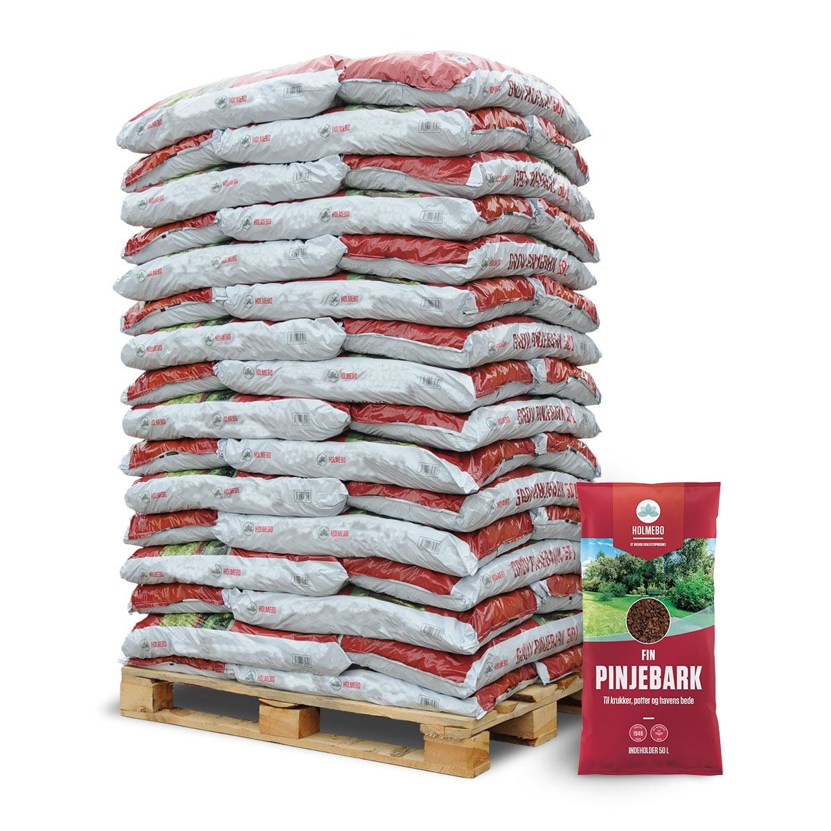 Holmebo Fin pinjebark 7-15 mm 48 x 50 liter