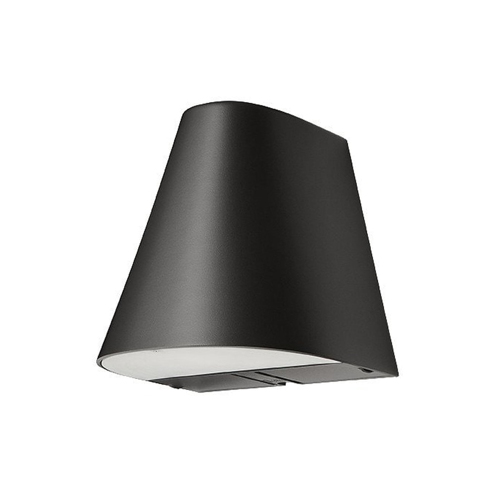 SG Spike 1100 LED væglampe i sort med stik 11W 3000K IP44