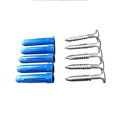 Hestrapattan montagesæt til forankring pakke med 5 skruer og dybler