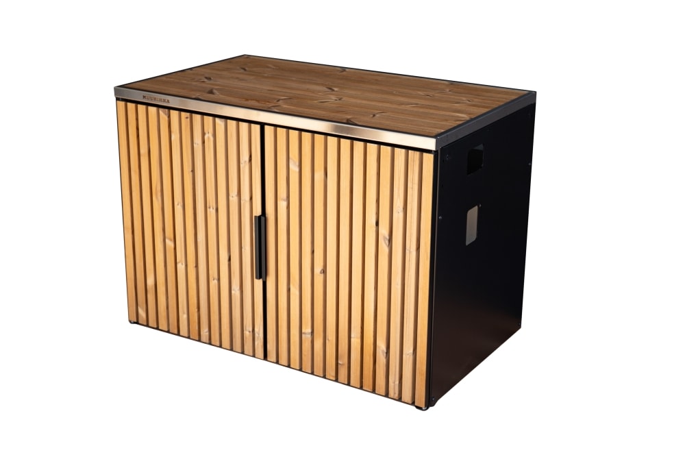 Muurikka Premium sommerkøkkenbord skab med lamellåger 100 cm