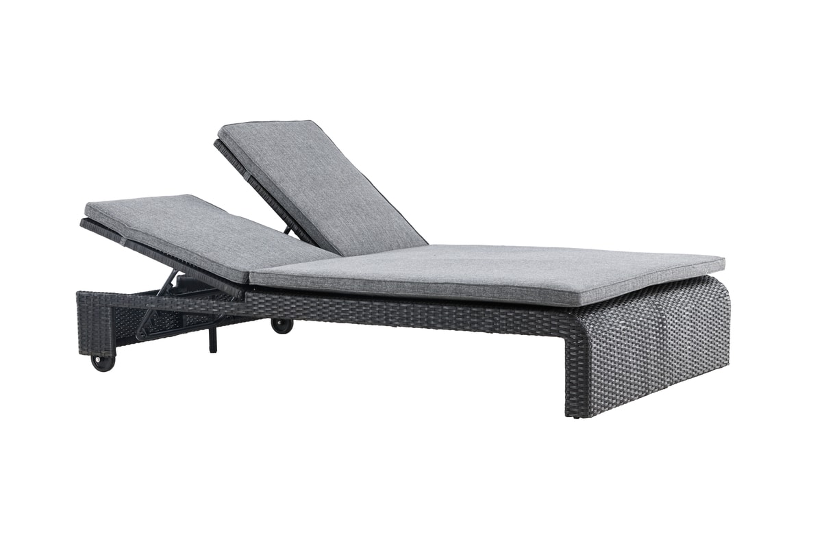 Venture Design London solseng dobbelt i grå/sort