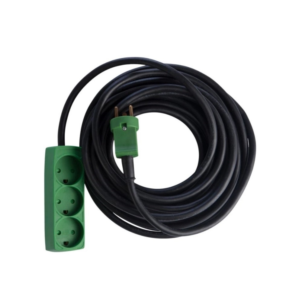 E-line kabelsæt med 3-vejs stikdåse med jord