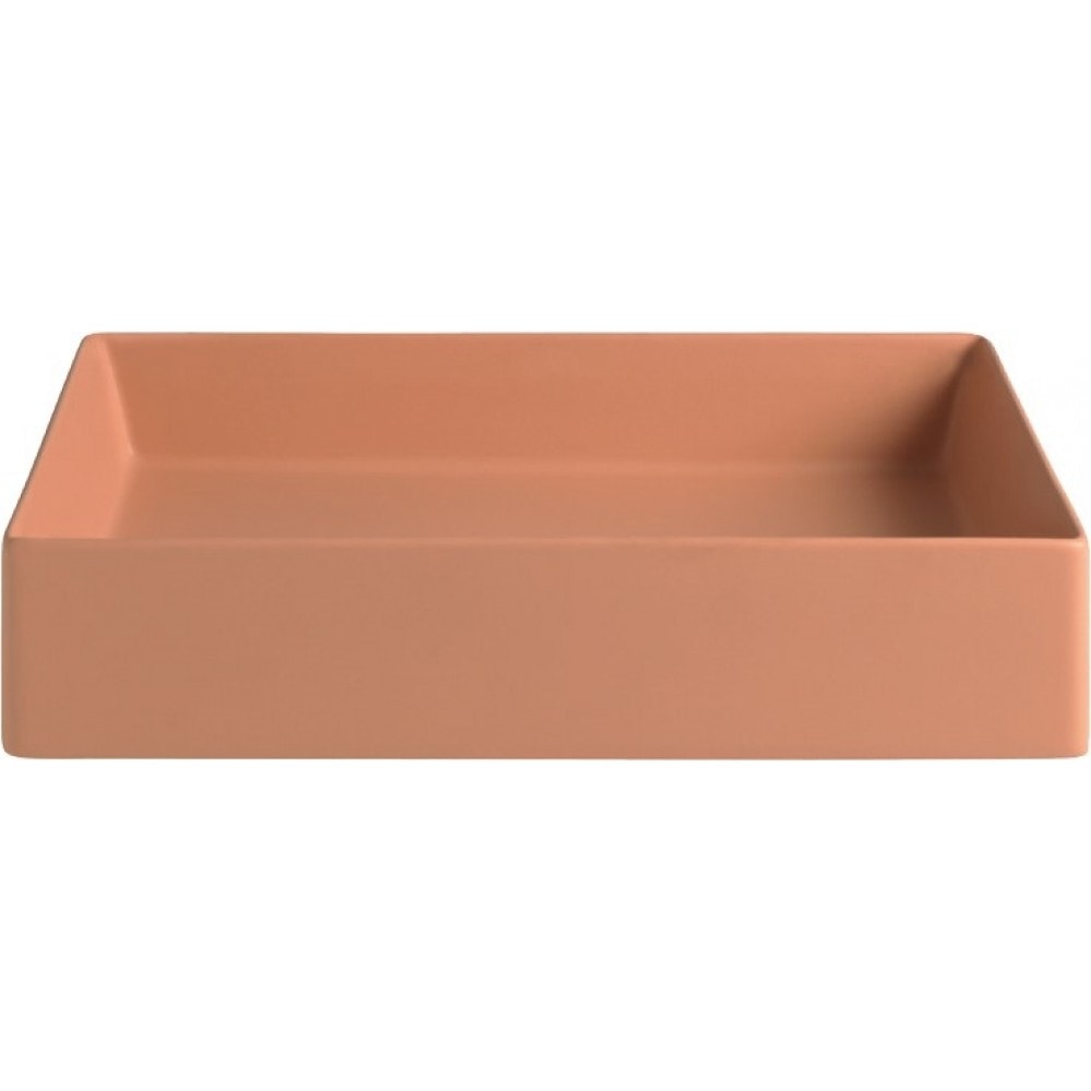 Lavabo Scalino 55 porcelænsvask i terracotta, til bord 55 x 38 cm