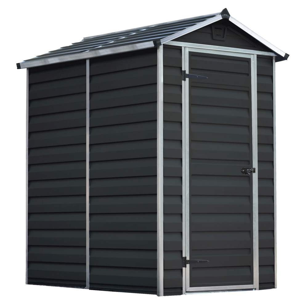 Palram - Canopia Skylight redskabsrum i midnatsgrå polycarbonat 2,8 m2