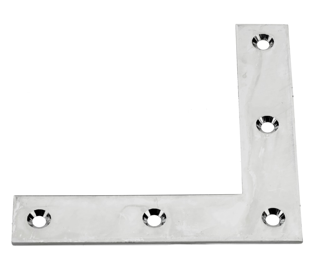 Habo hjørnejern elforzinket 158 x 158 mm