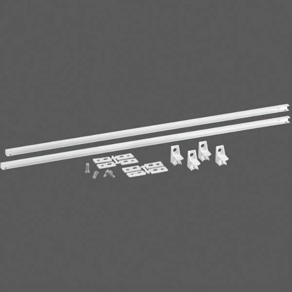 Elfa Classic universal glideliste i hvid 550 mm Pakke med 2 stk.