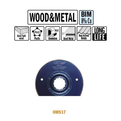 CMT Multicut Supercut BIM klinge radial til træ og metal 87 mm