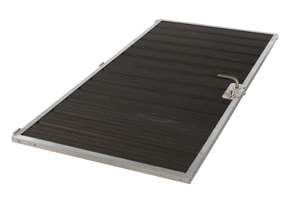 Kirkedal Hegn Alu Design K20 låge inkl. profiler 900 x 1420 mm