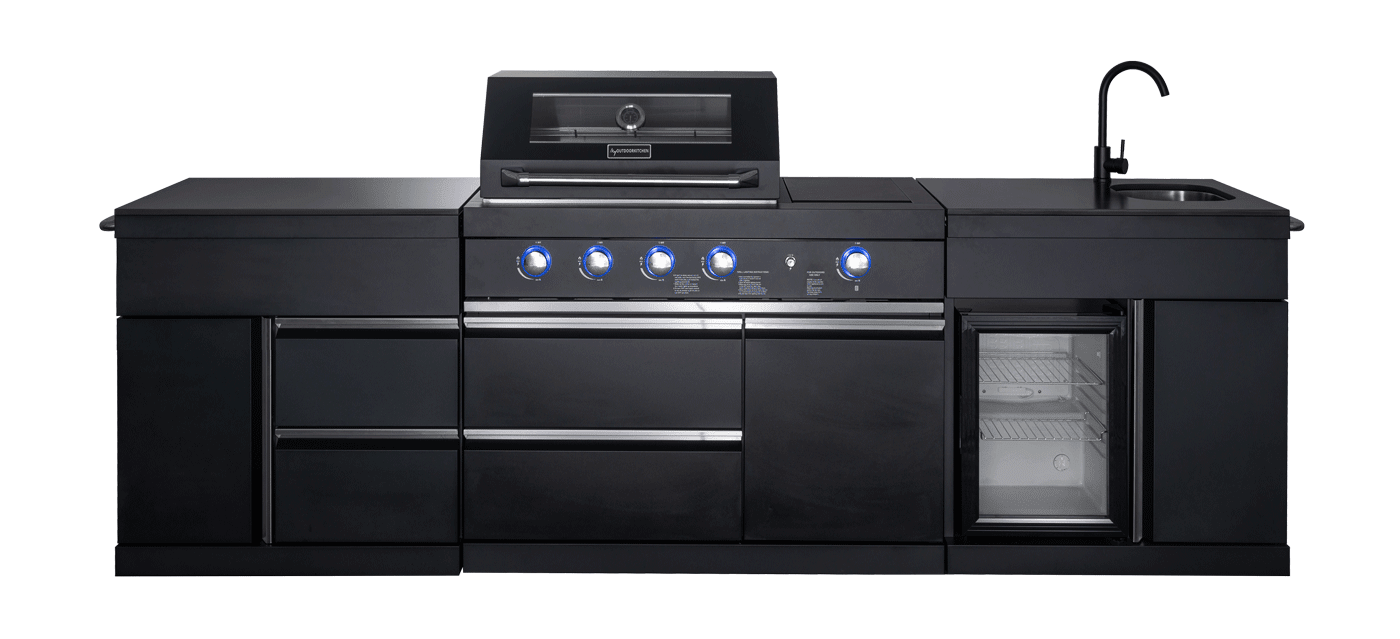 Pure Plus fristående udekøkken sort