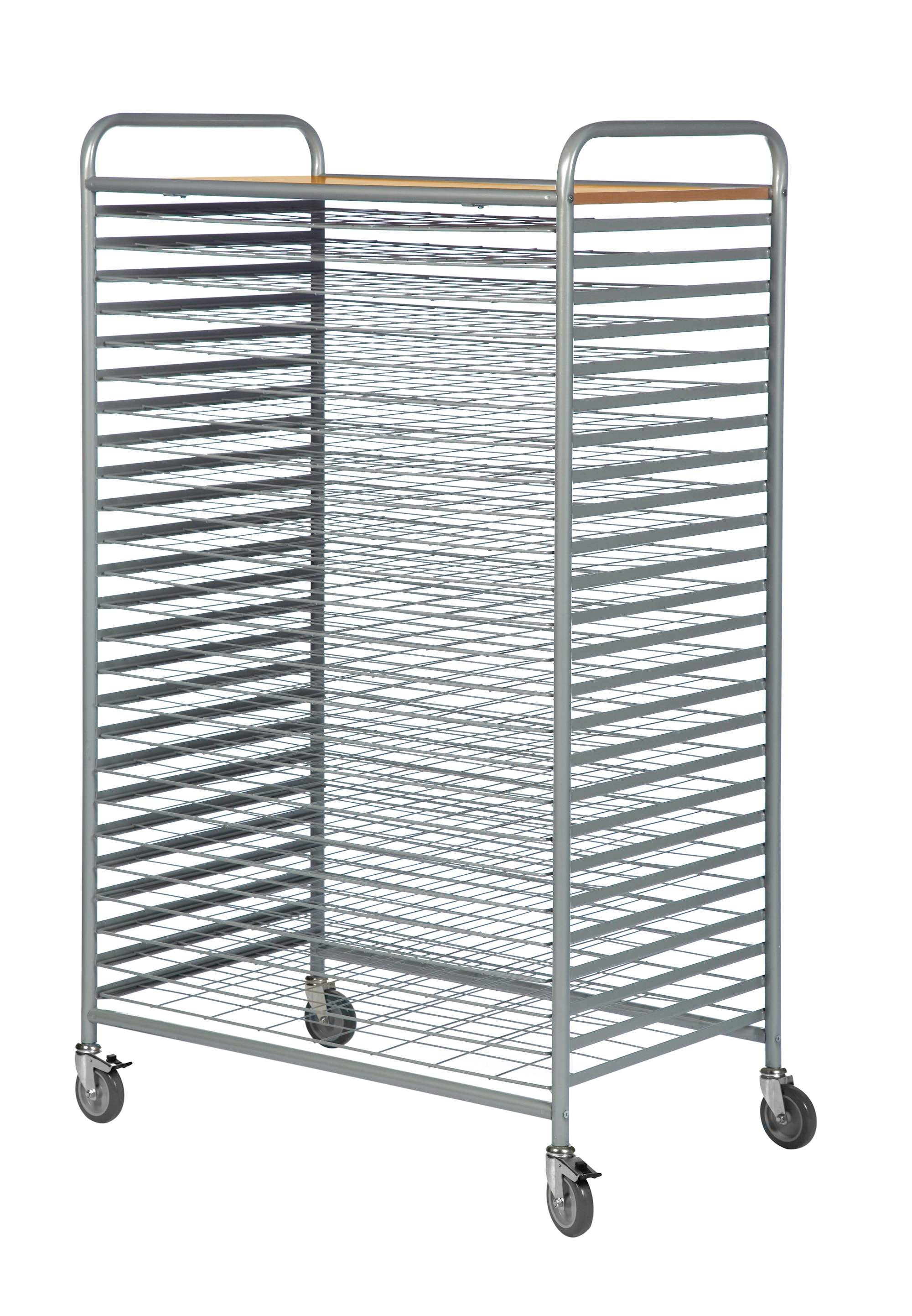 Kongamek 89 x 55 grå/bøg Tørrevogn KM152977