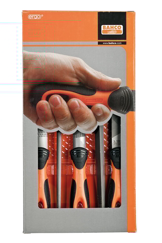 Bahco Filesæt  8" 5 Stk I Plastmappe 1-477-08-2-2