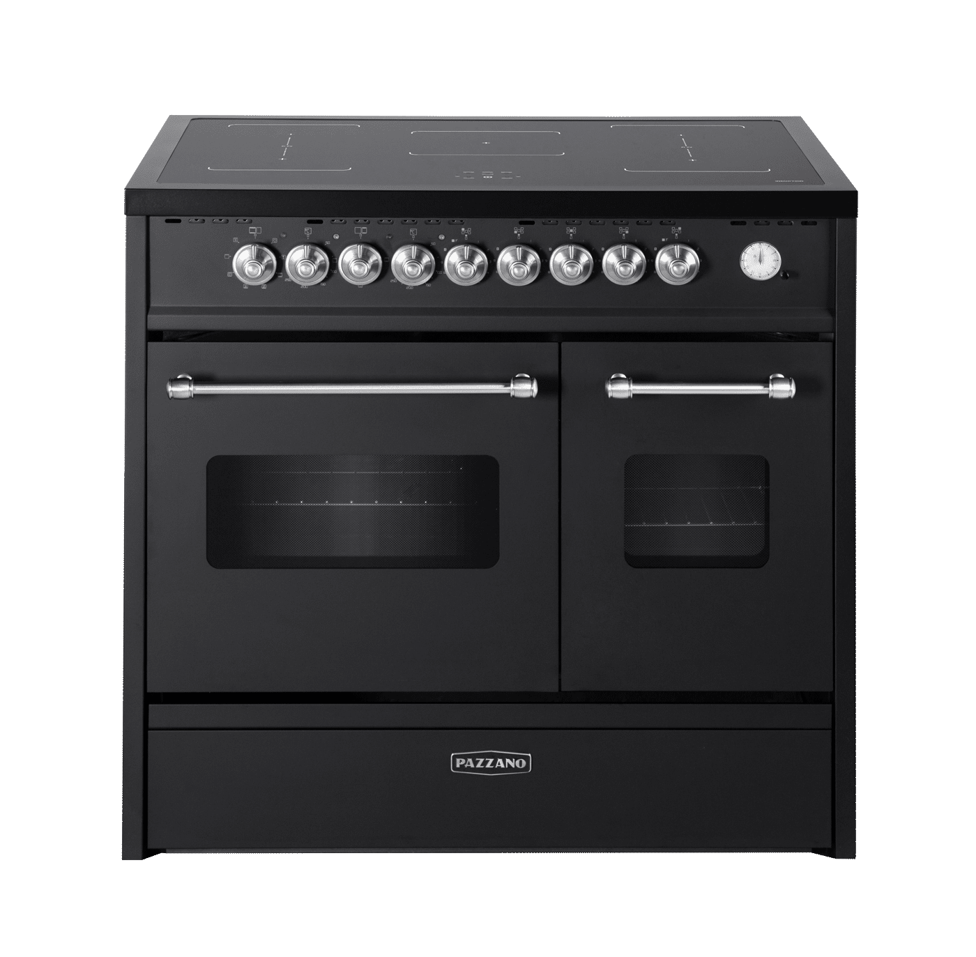 Pazzano Cuore induktionskomfur 2 ovne sort/inox 90 cm