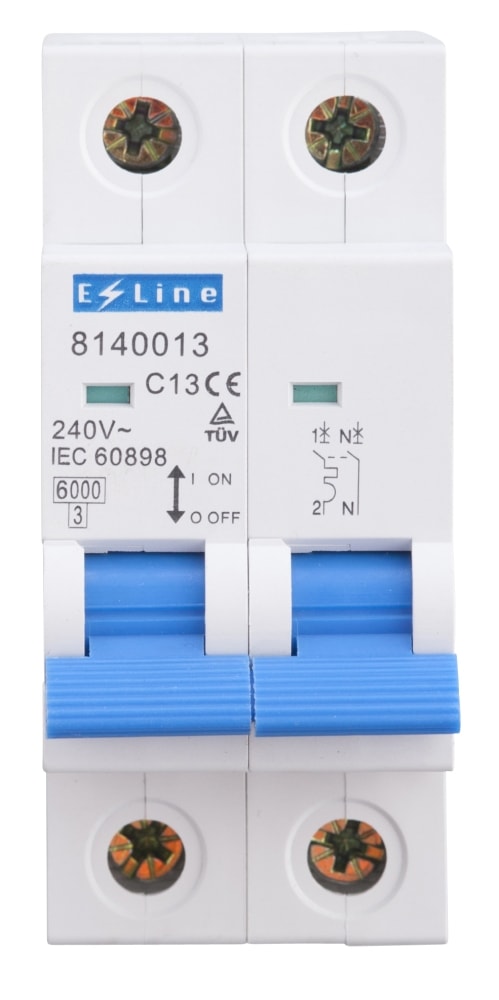 Automatsikring 1POL + N 13A C-karakteristik 6kA