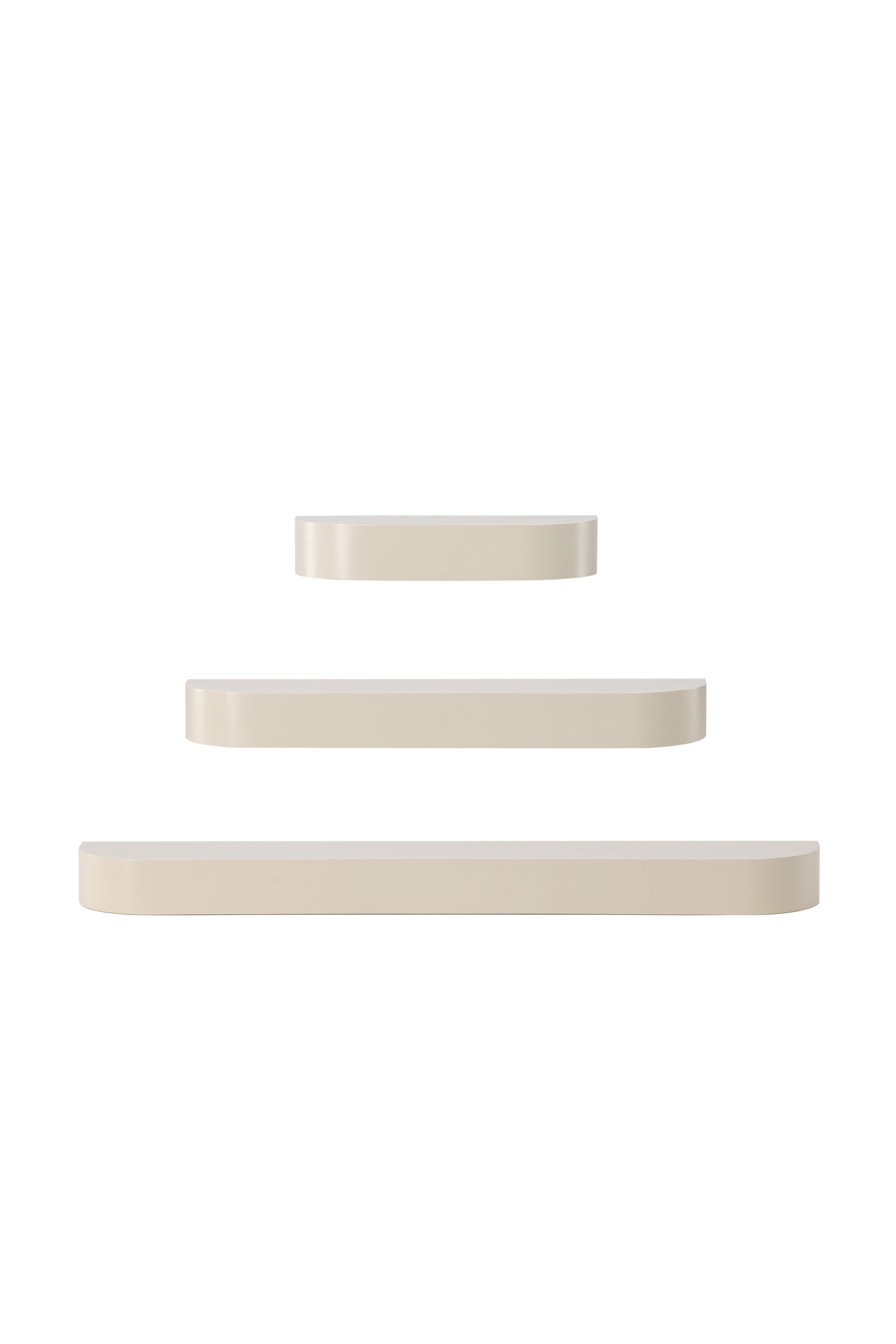 Venture Design Glow hylde beige 3 stk.