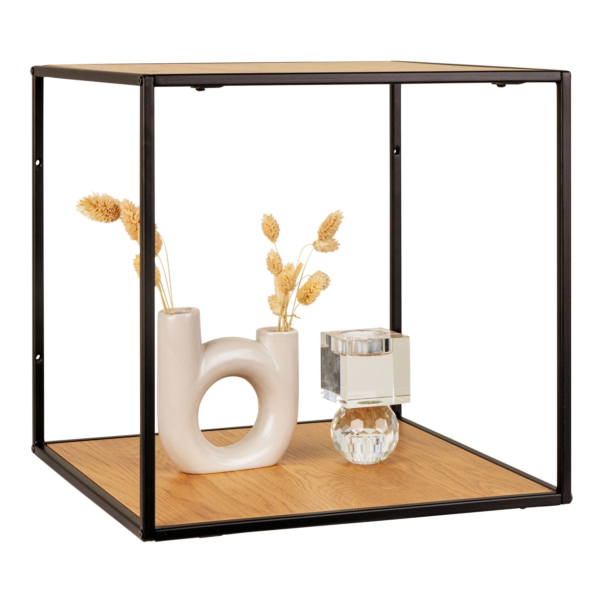 House Nordic Vita væghylde i sort 36 x 36 x 36 cm