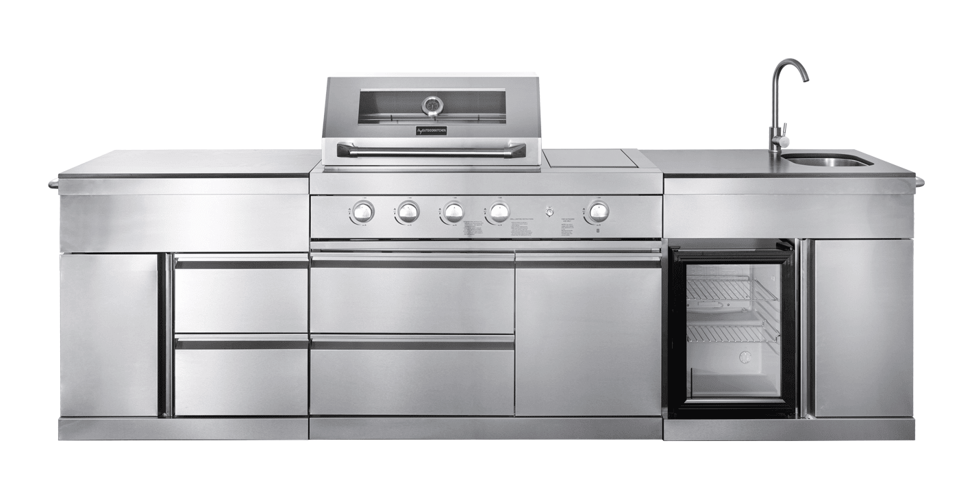 Pure Plus fristående udekøkken rustfri