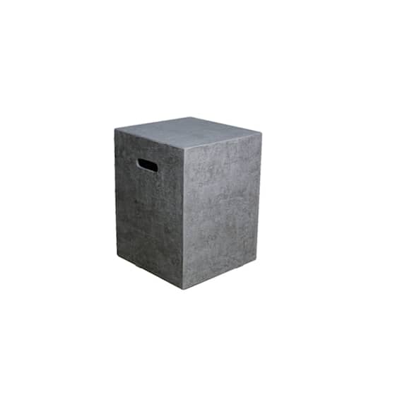 Elementi cover/afdækning firkantet i grå beton til 5 kg gasflaske