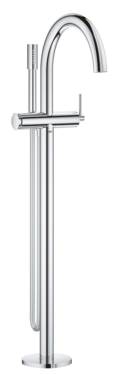 Grohe Atrio gulvmonteret etgrebsbatteri kar/brus supersteel