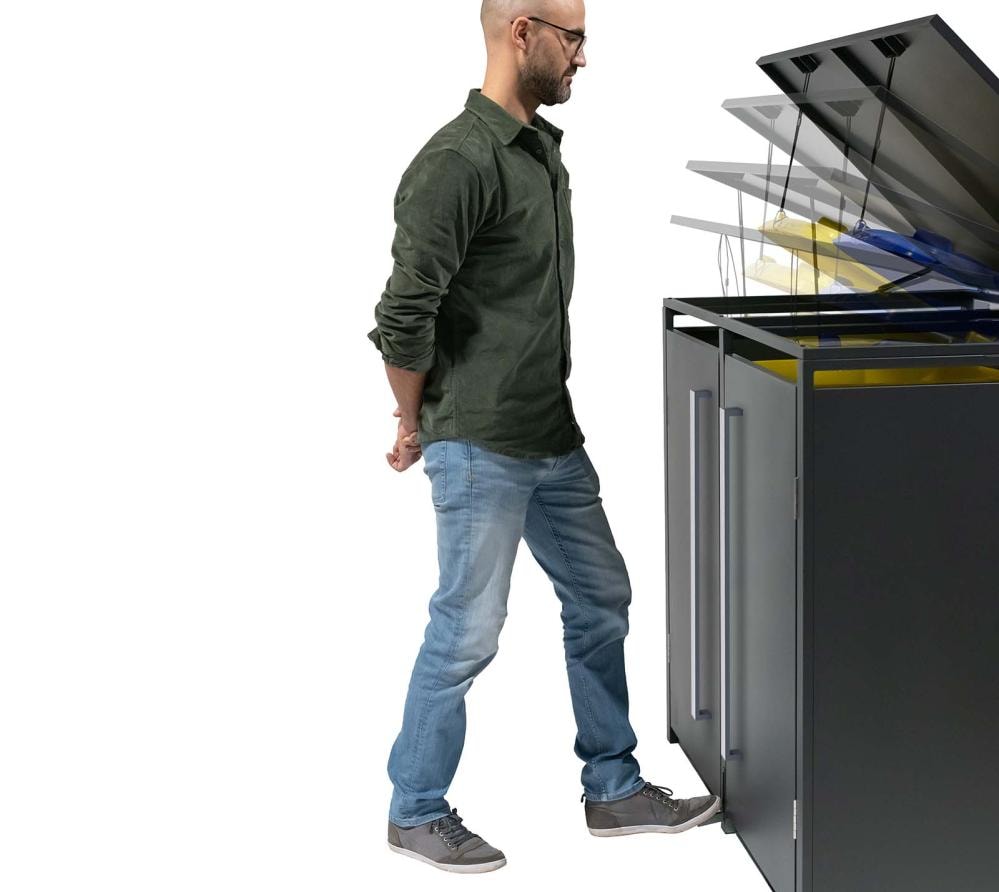 WMJGBF214LH-4_Westmann_Muelltonnenbox_mit_Fusspeda