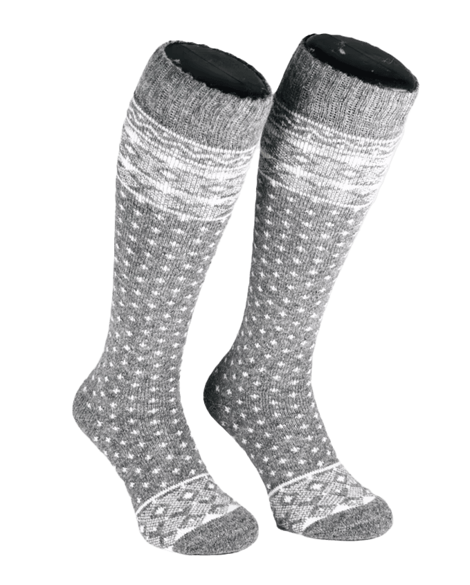 Zokks Ski Socks Wool Grey 35-38
