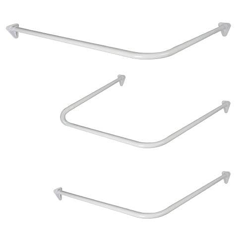 Habo Kombi forhængsstang L/U vinkel hvid 900 x 900 x 900 mm