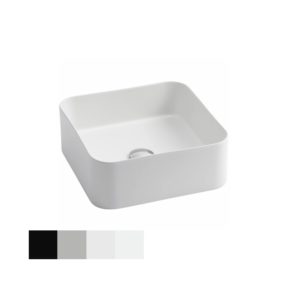 Lavabo Mate Slim porcelænshåndvask 400 x 400 x 150 mm