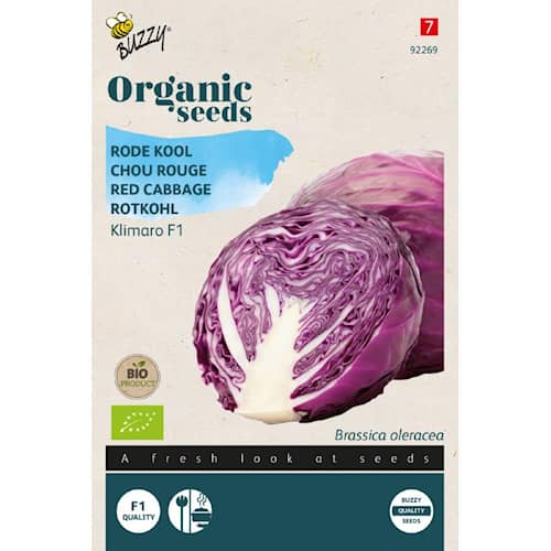 Buzzy Organic rødkål Klimaro F1 økologiske frø