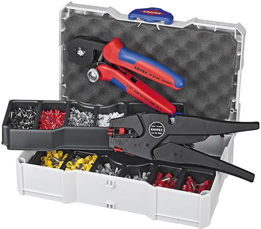 Knipex crimp-sortiment til kabeltyller inkl. MultiStrip 10 275 mm