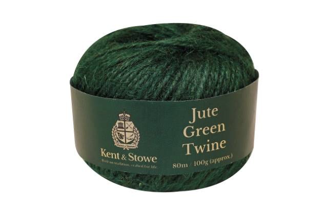 Kent & Stowe Jute Twine Green garn 80 meter