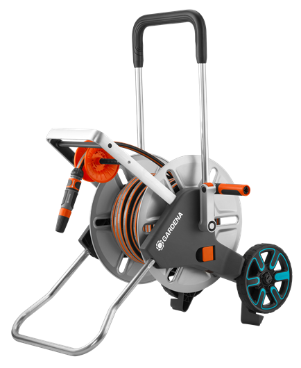 Gardena CleverRoll Easy M slangevogn i metal med 25 meter comfort flex slange