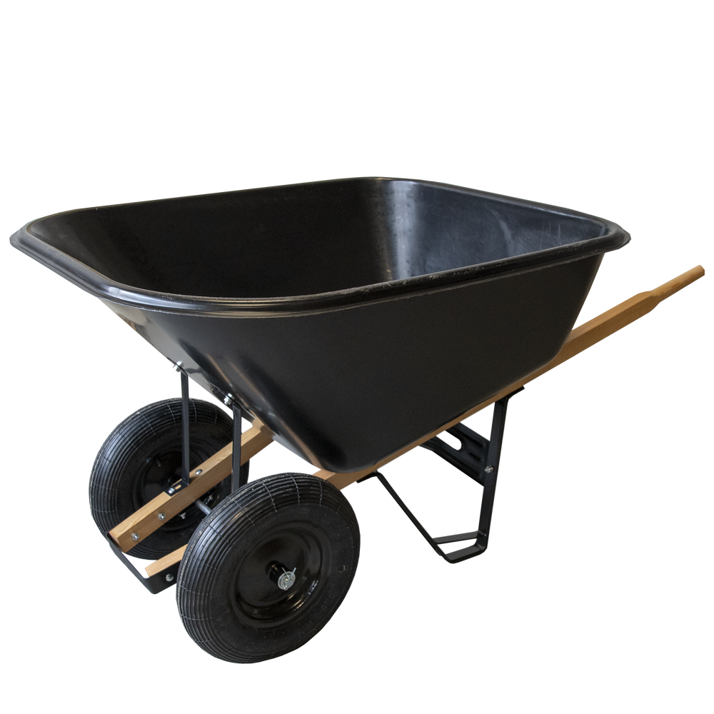 Dobbelthjulet Trillebør Robust