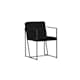 Venture Design Richmond spisebordsstol i sort velour og sort