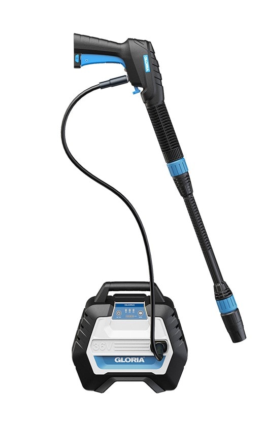 Gloria MultiJet 36V lavtryksrenser 70 bar inkl. 4,0 Ah batteri