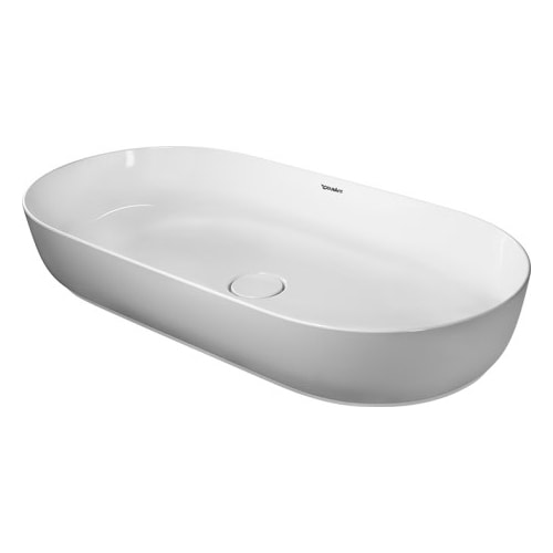 Duravit Luv Bowle vask uden overløb og hanehul med WonderGliss 80 x 40 cm