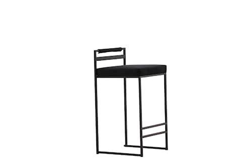 Venture Design Opelika barstol i sort velour og sort