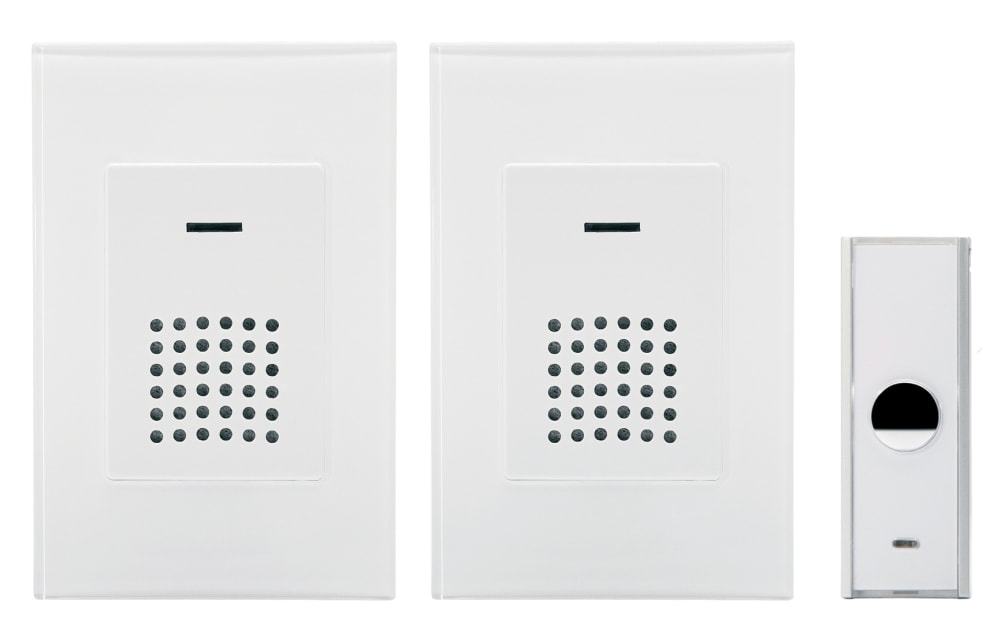 Ensonordic 1100 Classic dørklokke med ekstra klokke hvid