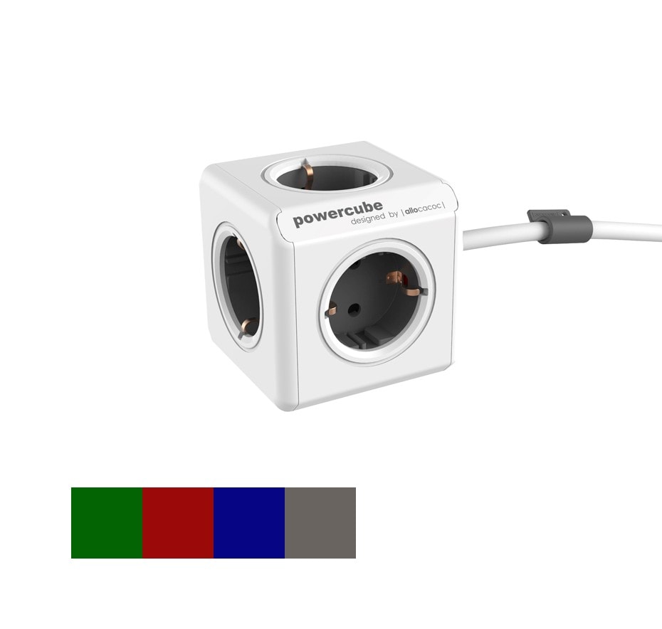 PowerCube Extended stikdåse 5 udtag 1,5 m