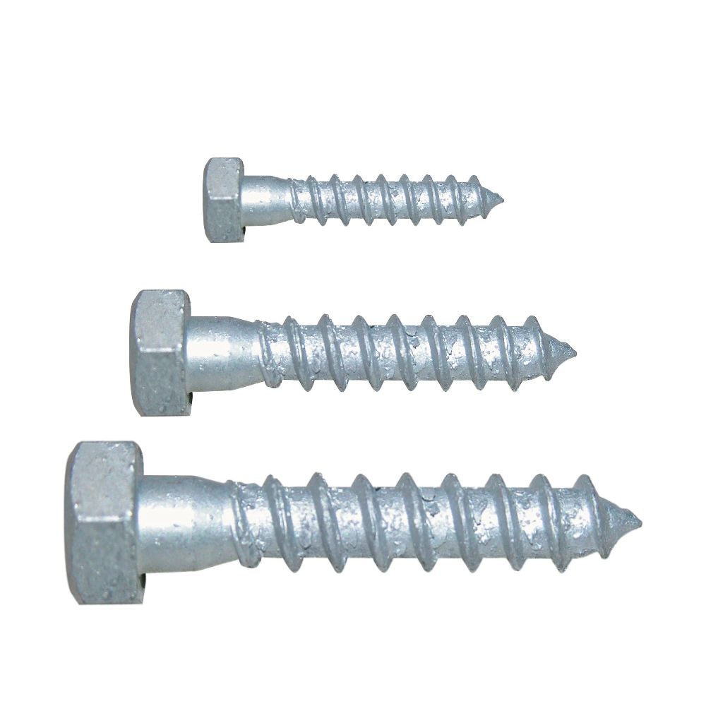 NKT fransk skrue. Varmforzinket. Tykkelse 8,0 mm. 8,0 x 90 mm. 50 stk.
