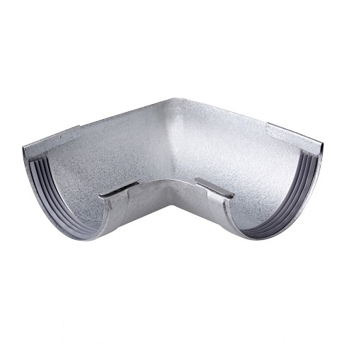 Plastmo Aluzink indvendig gering i 90 grader med gummi nr. 11